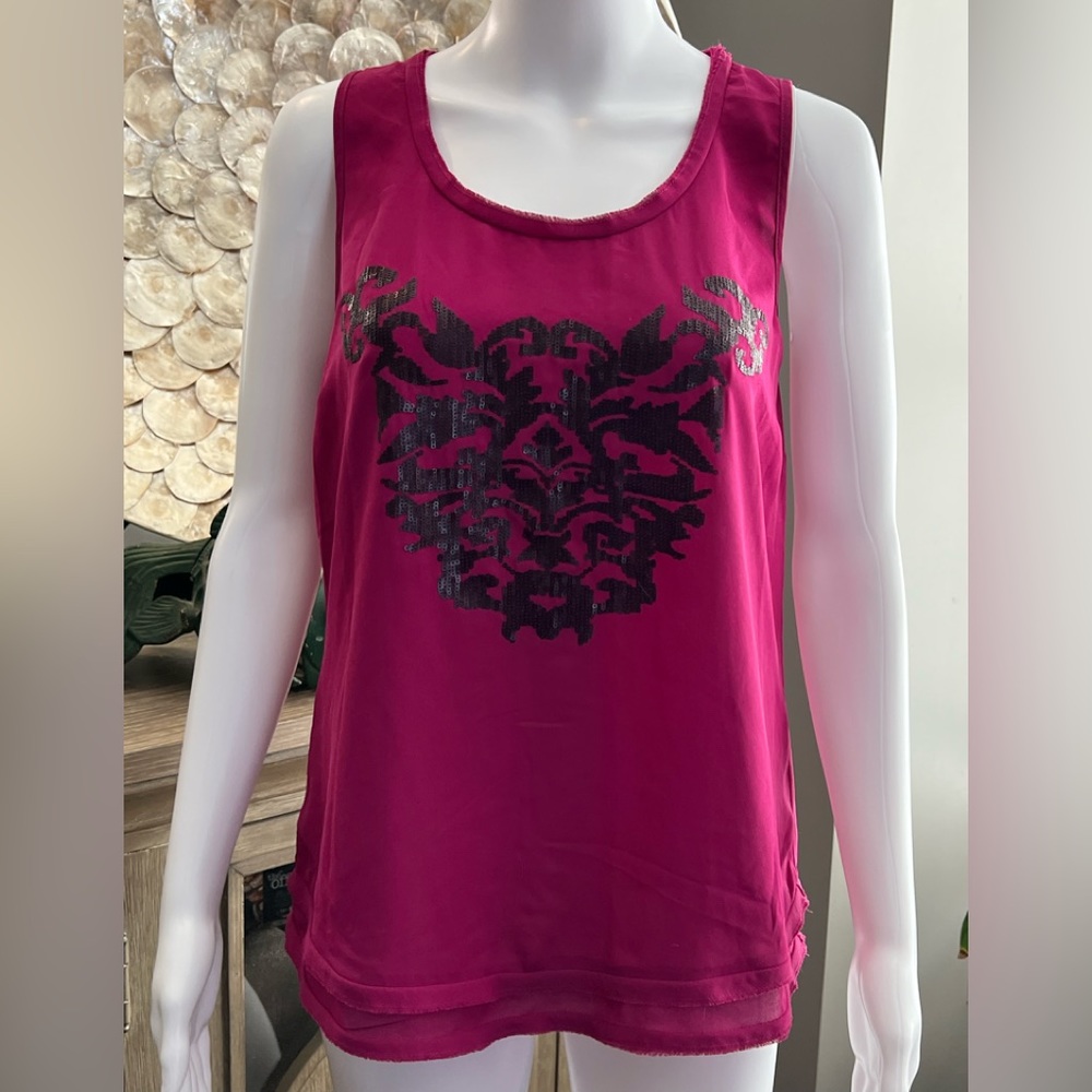 Ariat Sleeveless Sequin Top Blouse M‎